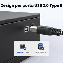 Carica l'immagine nel visualizzatore di Gallery, MOSWAG Cavo Stampante USB C Cavo MIDI USB B a USB C 480 Mbps 2M