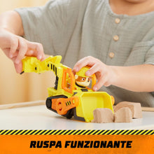 Carica l'immagine nel visualizzatore di Gallery, Rubble &amp; Crew, Veicolo da lavoro di Rubble, Bulldozer giocattolo con parti mobili e personaggio da collezione, giocattoli per bambini dai 3 anni in su