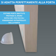 Carica l'immagine nel visualizzatore di Gallery, Fermaporta magnetico - Fermoporta da pavimento 4 pezzi - Fermaporte da terra adesivi - Blocca porta da pavimento bianco 