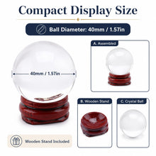 Carica l'immagine nel visualizzatore di Gallery, 40MM Sfera di Cristallo Trasparente K9, per Divinazione