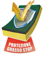 Carica l'immagine nel visualizzatore di Gallery, Spontex 6 Stop Grease, Spugna Abrasiva in formato convenienza, Dotata di Tecnologia Stop Grease sulla Fibra, Formato da 