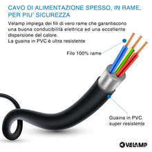 Carica l'immagine nel visualizzatore di Gallery, VELAMP - Ciabatta Multipresa Piatta a Presa Multipla (6 Prese Schuko e 10/16A), Ciabatta Elettrica Multipresa con Spina 