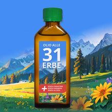 Carica l&#39;immagine nel visualizzatore di Gallery, Olio D&#39;Erbe 31, Miscela Oli Essenziali per Diffusore, per Massaggi e Aromaterapia, Tonificante, Rilassante, Flacone da 100ml olio 31 erbe (1)