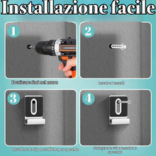 Carica l'immagine nel visualizzatore di Gallery, 12 Pezzi ganci per specchio a muro, Supporto Specchio, Ganci per Quadri, Acciaio Inossidabile Clip di Fissaggio Pesanti,