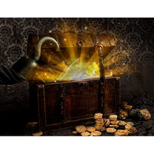Carica l'immagine nel visualizzatore di Gallery, Boland 00694 - Pistola pirata, ca. 28 cm, plastica, oro-argento-nero, effetto storico, carnevale, Halloween, festa a tem