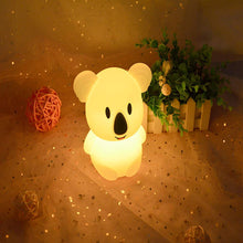 Carica l'immagine nel visualizzatore di Gallery, luce notturna Bambini, LED Forma animale silicone luce notte con 9 colori che cambiano/USB ricaricabile/telecomando e to