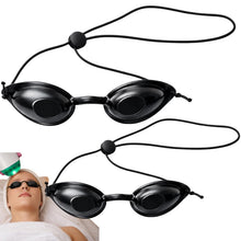 Carica l'immagine nel visualizzatore di Gallery, 2 pezzi Occhiali protettivi a infrarossi per solarium e lampada a luce rossa, ergonomici con protezione UV, regolabili e