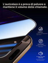 Carica l'immagine nel visualizzatore di Gallery, MAGIC JOHN Privacy Pellicola Protettiva per iPhone 16 Pro/iPhone 17, Anti-Spy Vetro Temperato Film, Durezza 9H, Rimozion