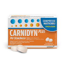 Carica l'immagine nel visualizzatore di Gallery, Carnidyn Plus Integratore Alimentare per Stanchezza Mentale e Fisica, 18 Compresse Masticabili Senza Acqua da 3g, Gusto 
