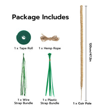 Carica l'immagine nel visualizzatore di Gallery, Mcbazel Tutore Piante Rampicanti su Picchetto di Pante 120 cm, Supporto per Piante di Cocco,Larghezza 7 mm, Pieghevole P