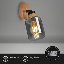 Carica l'immagine nel visualizzatore di Gallery, BRILONER – Lampada da lettura, Applique Interno, Lampada, Lampada da parete Interno, Girevole, Lampada da Soggiorno, Ner