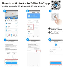 Carica l'immagine nel visualizzatore di Gallery, MHCOZY eWelink Wifi Bluetooth Relay Módulo funziona con Alexa,app telefono remoto DC 12V 24V 32V relè di uscita passivo per il controllo di accesso al cancello del garage intelligente fai da te