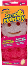 Carica l'immagine nel visualizzatore di Gallery, Scrub Daddy Scrub Mommy, Spugna Abrasiva Cucina su Due Lati, Alternativa Prodotti Cucina ai Panni Non Graffiati, Spugna Faccina Sorridente per Lavello, Bagno e Doccia, FlexTexture, Assortita, 2 pz