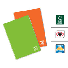 Carica l'immagine nel visualizzatore di Gallery, One Color - Set da 5 Maxi Quaderni A4 - Tinta Unita 5M Quadretti 5mm