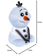 Carica l'immagine nel visualizzatore di Gallery, Paladone - Lampada Olaf di Frozen in morbido silicone, senza fili, ricaricabile, decorazione per camera da letto, per ba
