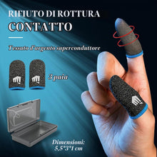 Carica l'immagine nel visualizzatore di Gallery, 3 paio Culle per dita da gioco mobili, e 1 scatola, supporto per pollice touch screen, culle per dita da gioco traspiran