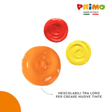 Carica l&#39;immagine nel visualizzatore di Gallery, PRIMO - Tempere Lavabili per Bambini, 6 Colori per Bambini +3 Anni da 1L con Dosatore, Colori a Tempera per Dipingere Carta Stoffa Vetro, Pittura, Cartoleria, Lavoretti Creativi e Materiale Scolastico