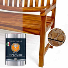 Carica l'immagine nel visualizzatore di Gallery, OLIO TEAK NATURAL GSW, protezione UV di mobili e pavimenti pietra naturale e BARCHE E YACHT, incolore - naturale (1000 ml)