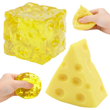 Carica l'immagine nel visualizzatore di Gallery, 2PCS Cheese Squishy Square,Giocattolo Formaggio,Anti stress Squeeze Toy