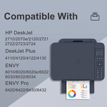 Carica l&#39;immagine nel visualizzatore di Gallery, BunToner 305 xl compatibile con cartucce hp 305 nero e colore per inchiostro stampante hp 305 per HP Deskjet 2700 2720 2720e 4120e 4100e Envy 6020e