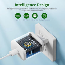 Carica l'immagine nel visualizzatore di Gallery, 65W Caricatore Rapido con Cavo USB C 2m,