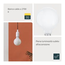 Carica l'immagine nel visualizzatore di Gallery, EGLO E27 LED, lampadina opalina a globo, 9 Watt (equivalente