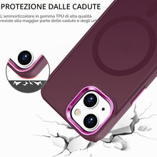 Carica l'immagine nel visualizzatore di Gallery, YUANDMI Cover Magnetica per iPhone 13/14 Compatibile con MagSafe, Custodia per iPhone 13/iPhone 14 Traslucida Opaca Case