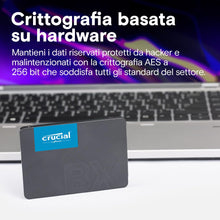 Carica l&#39;immagine nel visualizzatore di Gallery, Crucial BX500 CT480BX500SSD1 SSD Interno, 480 GB, 3D NAND, SATA, 2.5 Pollici