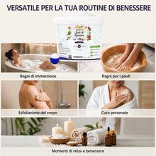 Carica l'immagine nel visualizzatore di Gallery, Nortembio Sale di Epsom 100% Naturale 6 kg Sali da Bagno per Relax e Recupero Muscolare, Esfoliante Piedi e Corpo + eBoo