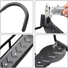 Carica l'immagine nel visualizzatore di Gallery, Bakaji Set 2 Staffe Ganci Porta Bicicletta Bici da Parete Muro Staffa Gancio Supporto Pieghevole in Gomma Salvaspazio pe