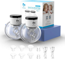 Carica l'immagine nel visualizzatore di Gallery, Bellababy Electric Breast Pump Portable 2 Series, Electric Portable Double Hands-Free Milk Pump with Touchscreen LCD Dis