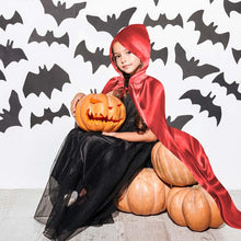 Carica l'immagine nel visualizzatore di Gallery, Aomig Mantello Cappuccio, Mantello Halloween con Cappuccio Lungo Capo Costume, Costume Mantello Medievale Mantello da Va
