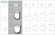 Carica l'immagine nel visualizzatore di Gallery, Relevo Piccoli Sacchi Spazzatura Bianchi con Maniglie – 10L (Largh 37 cm × Alt 45 cm), 60 Sacchi (4 Rotoli × 15 Sacchi) 