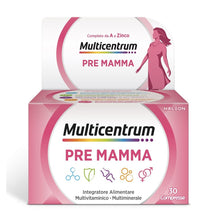 Carica l'immagine nel visualizzatore di Gallery, Multicentrum Pre-Mamma Integratore Multivitaminico Completo, 30 Compresse