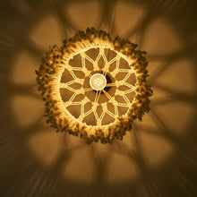 Carica l'immagine nel visualizzatore di Gallery, Arazzo da Parete Fatto Un Mano Paralume Macrame Boho Decor Nappa Arazzo Sfondo Testiera Appeso Un Parete