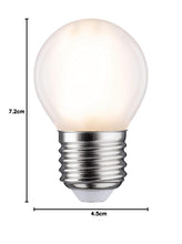 Carica l'immagine nel visualizzatore di Gallery, Paulmann Filamento LED a goccia 230 V E27 5 W 2700 K opaca dimmerabile