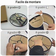 Carica l'immagine nel visualizzatore di Gallery, FANSU Paralume rotondo per lampada da tavolo, moderno, motivo animali e piante, facile da montare, per soggiorno, camera