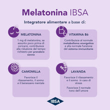 Carica l'immagine nel visualizzatore di Gallery, IBSA Melatonina 1 mg, 30 Film Orodispersibili