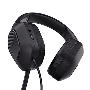 Trust Gaming GXT 415 Zirox Cuffie Gaming Leggere con Driver da 50 mm per PC, Xbox, PS4, PS5, Switch, Mobile, Jack Audio 3.5 mm, Cavo 2m, Cuffie con Microfono Over-Ear - Nero