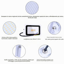Carica l'immagine nel visualizzatore di Gallery, Faretti a LED per esterni 20W luci a LED per esterni IP68 1800 lumen, luce bianca calda，parco, patio, giardino, garage，2