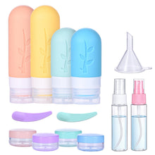Carica l'immagine nel visualizzatore di Gallery, Revivoer Bottiglie da Viaggio in Silicone, 16 Pezzi, Kit da Contenitori, Flaconi Ricaricabili per Liquidi, Shampoo, Crema, Lozione, senza BPA (Rosa)