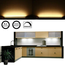 Carica l'immagine nel visualizzatore di Gallery, AIBOO Luce Sottopensile Cucina, Luci da Cucina Bar con Interruttore Dimmer A Quadrante per Bancone, Guardaroba, Illumina
