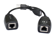Carica l'immagine nel visualizzatore di Gallery, Techly 361322 Extender USB su Cavo Cat. 5E/6 Fino a 50m Nero