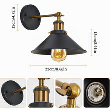 Carica l'immagine nel visualizzatore di Gallery, Comely 2 Pezzi Lampade da Parete Industriale Vintage E27 Applique da Parete