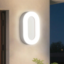 Carica l'immagine nel visualizzatore di Gallery, VivaLet Lampadario Bagno 12w 1200lm, Applique Da Esterno Interno 4000k Bianca, Luci per Esterno, Plafoniera Bagno Soffit