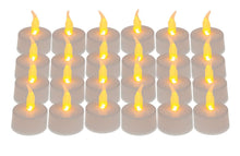 Carica l'immagine nel visualizzatore di Gallery, Idena 50023 - LED tea lights, 24 pezzi, candele elettriche con luce tremolante, batterie incluse, decorazione per matrim
