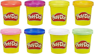 Hasbro Play-Doh Pack Rainbow, Idea Regalo di Halloween per Bambini e Bambine da 2 anni in su, Confezione da 8 Vasetti Arcobaleno Colori Assortiti, Pasta da Gioco Creativo non Tossica