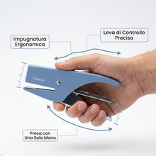 Carica l'immagine nel visualizzatore di Gallery, Colourbook Kit Cucitrice a Pinza Ufficio con Punti 6/4 Azzurro Avion