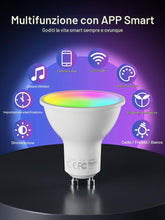 Carica l'immagine nel visualizzatore di Gallery, Fitop Lampadine Alexa Inteligente LED GU10, Dimmerabile Lampadina Smart 4.7W=50W, RGB &amp; 2200K-6500K Bianco Freddo Caldo,