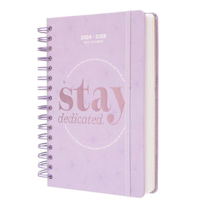 Kokonote: Agenda Giornaliera Lilla 2024-2025 Stay Dedicated, Diario Scolastico A5 14,8x21 cm, Daily Planner 2024 2025 Muse, Agenda Universitaria 2024 2025, Diario scuola 2024 2025 superiori o medie